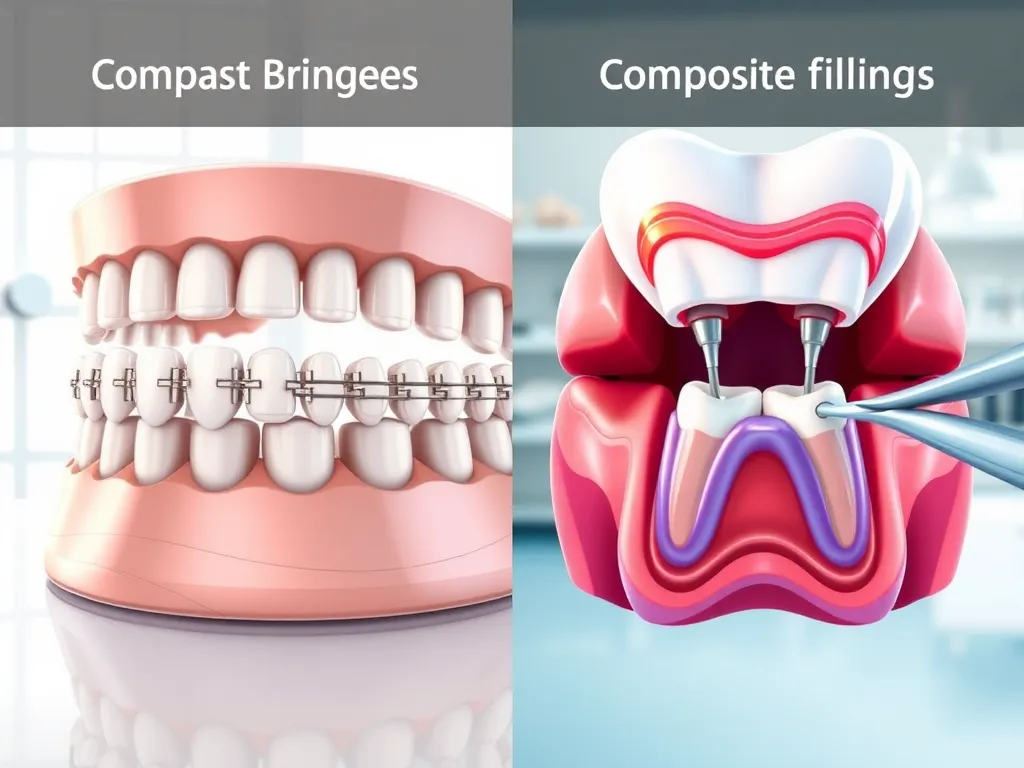 Understanding the Difference between Dental Bridges and Composite Dental Fillings